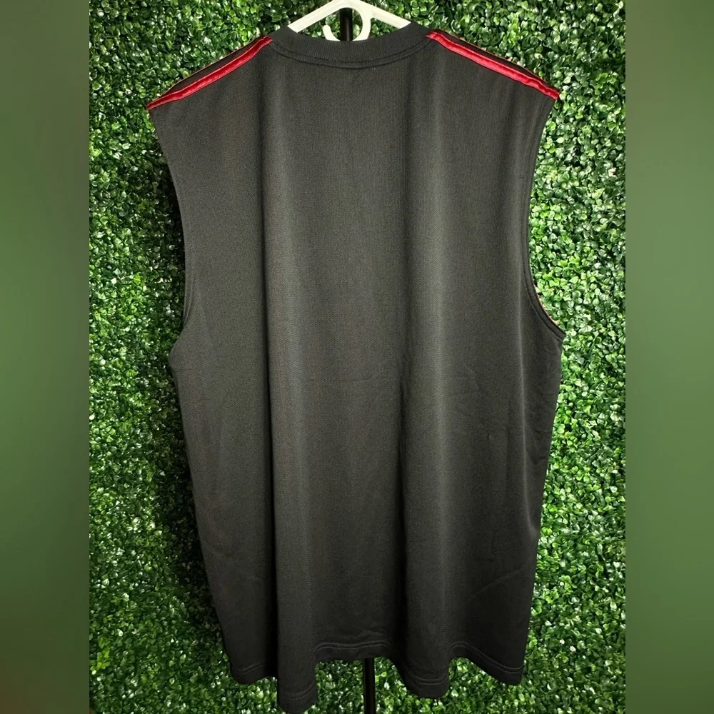 Adidas Vintage Y2K Reverseable Red and Black Basketball Jersey